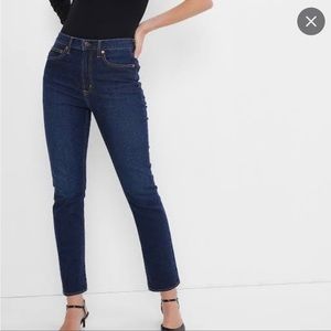 Gap Dark denim High Rise Slim Jean 28 x 30